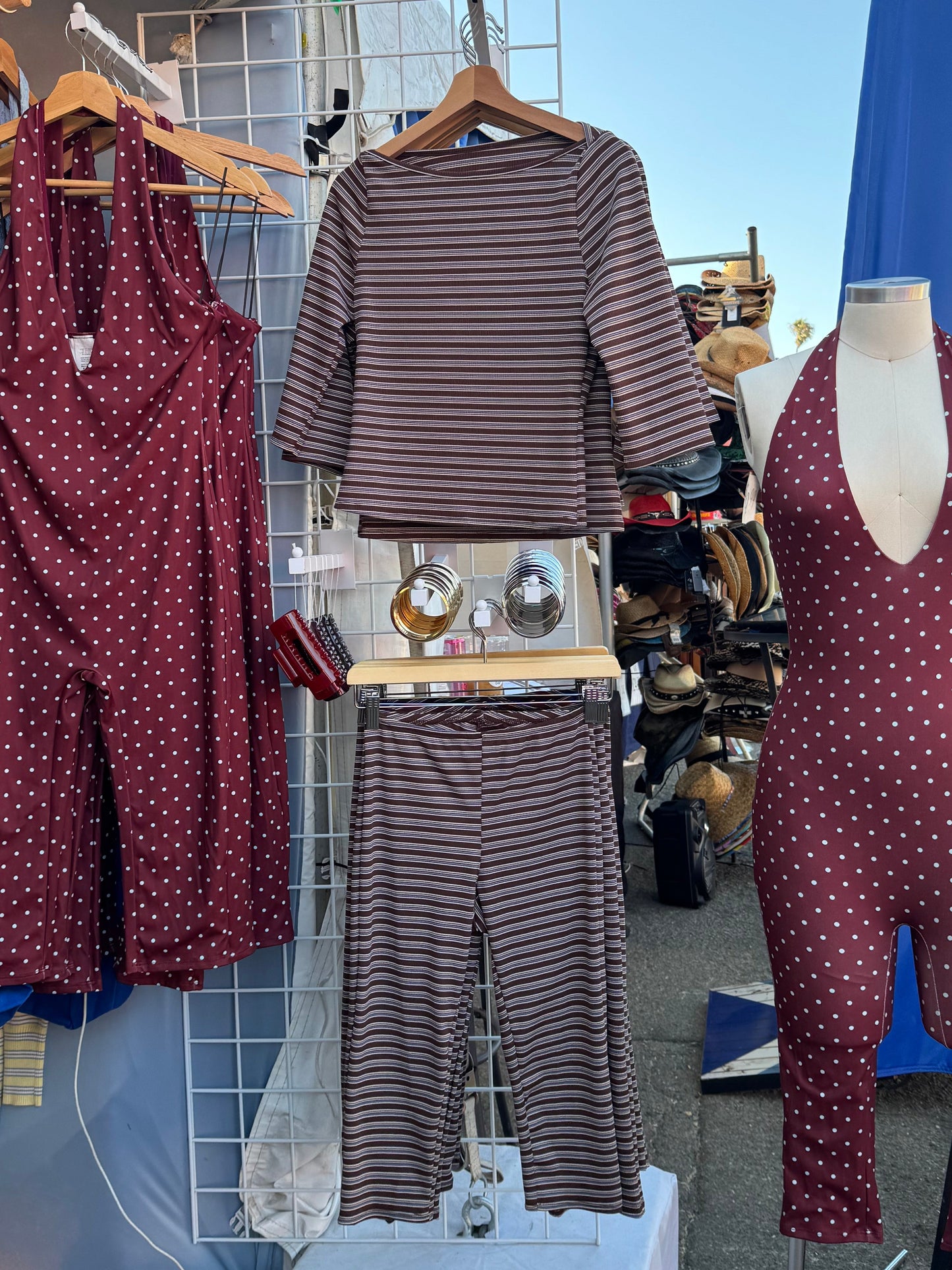 EMERSON CAPRI SET (BROWN STRIPES)