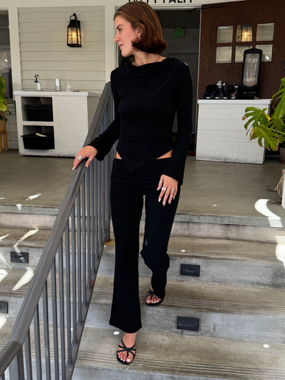 HAILEY FOLD-OVER PANTS SET