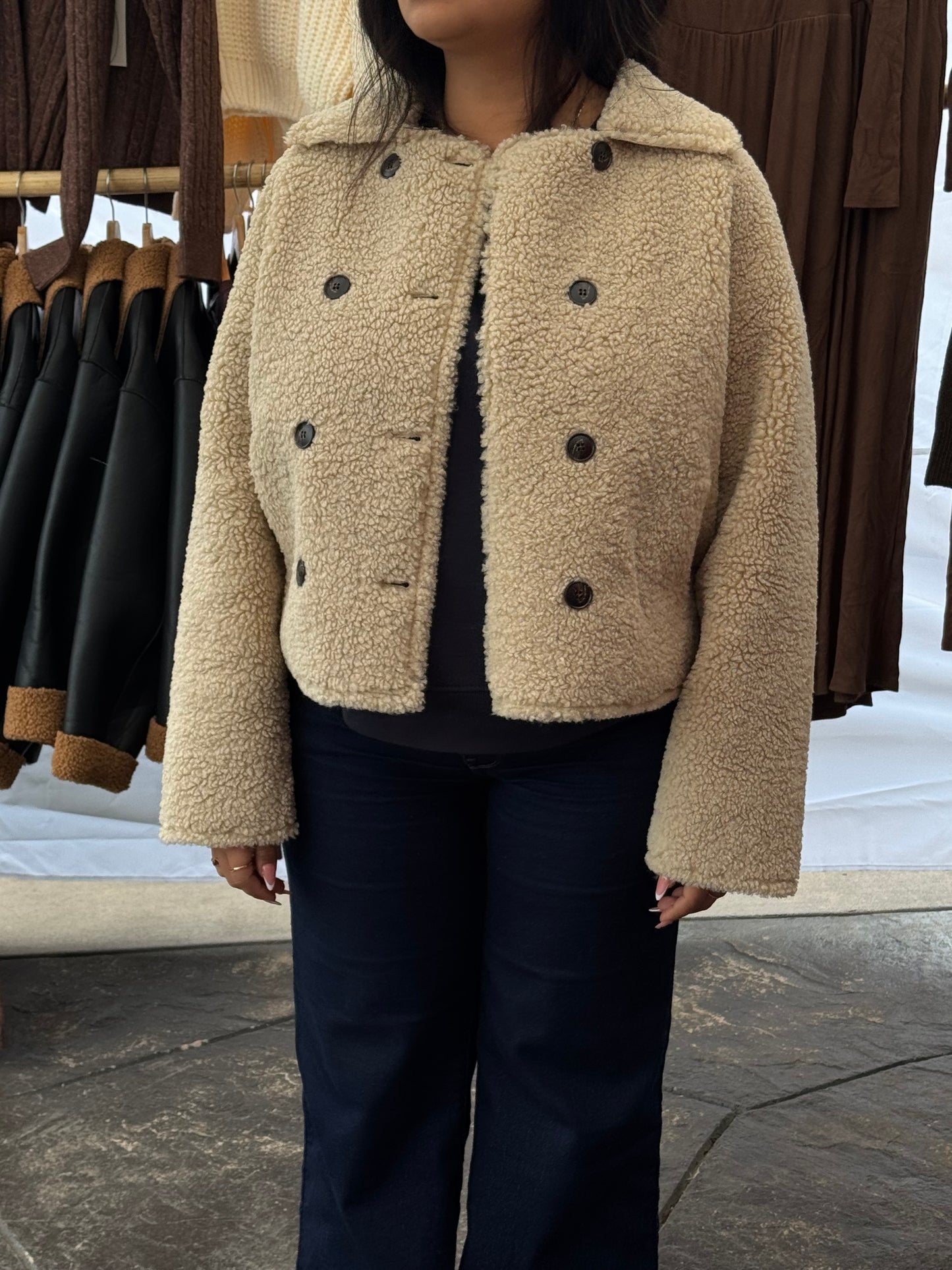 THROW IT ON TEDDY COAT