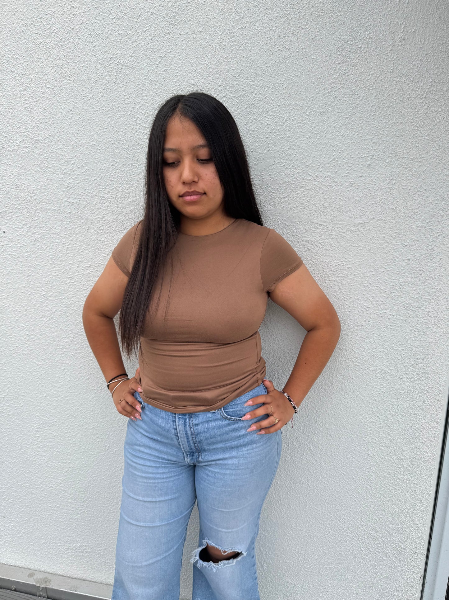 BUTTERY SHORT SLEEVE TOP